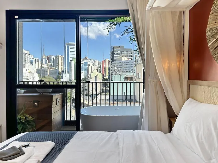 Zen Studio View Bathtub Relaxing Romantic Sao Paulo