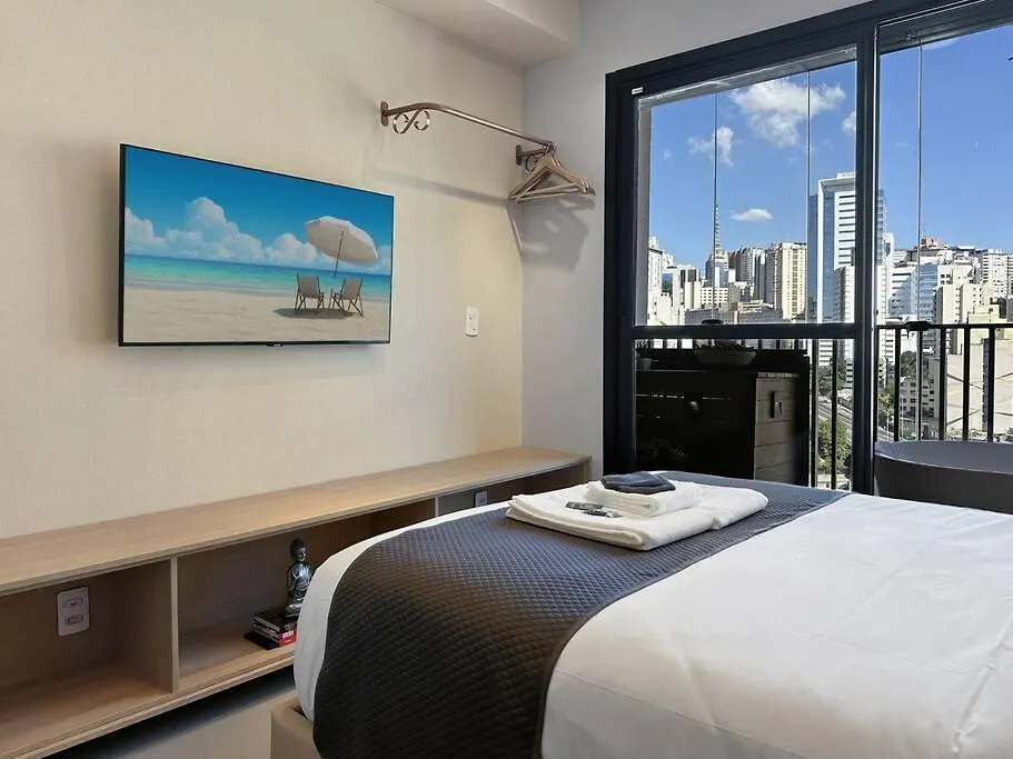 Apartment Zen Studio View Bathtub Relaxing Romantic Sao Paulo